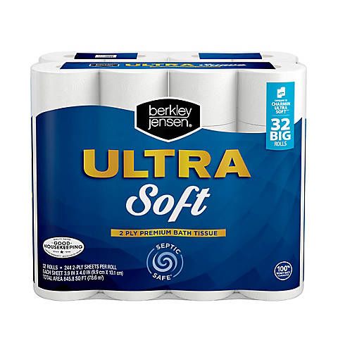  Charmin Ultra Soft 2-Ply Bathroom Tissue, 244 Sheets Per Roll,  Pack Of 18 Rolls : Health & Household