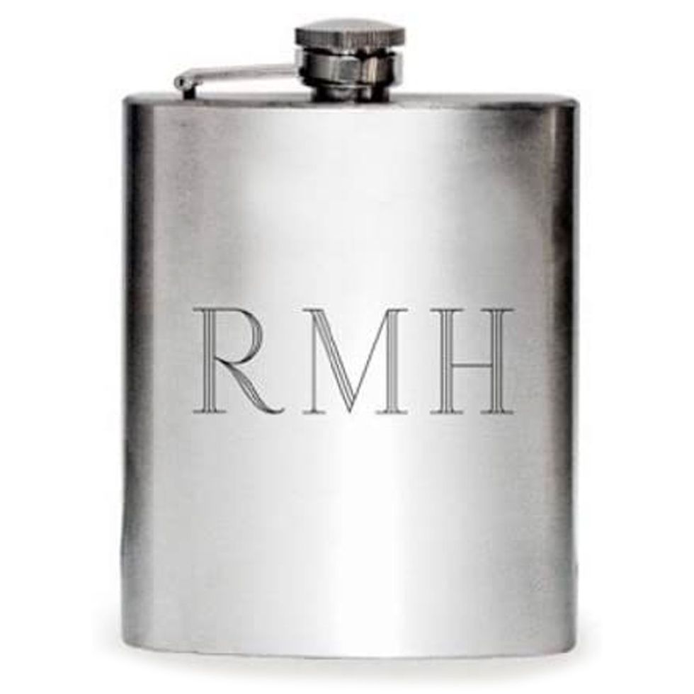 Stainless-Steel Engraved Flask