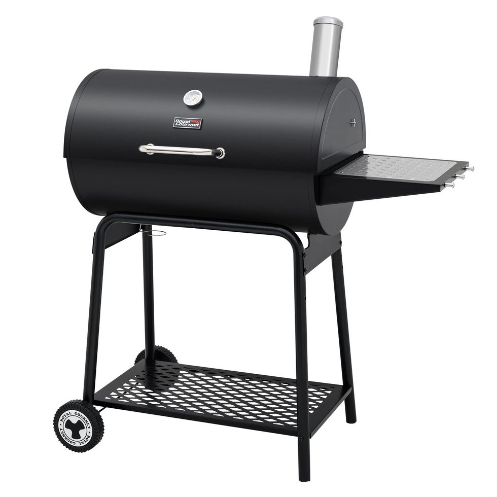 Charcoal Grill with Side Table