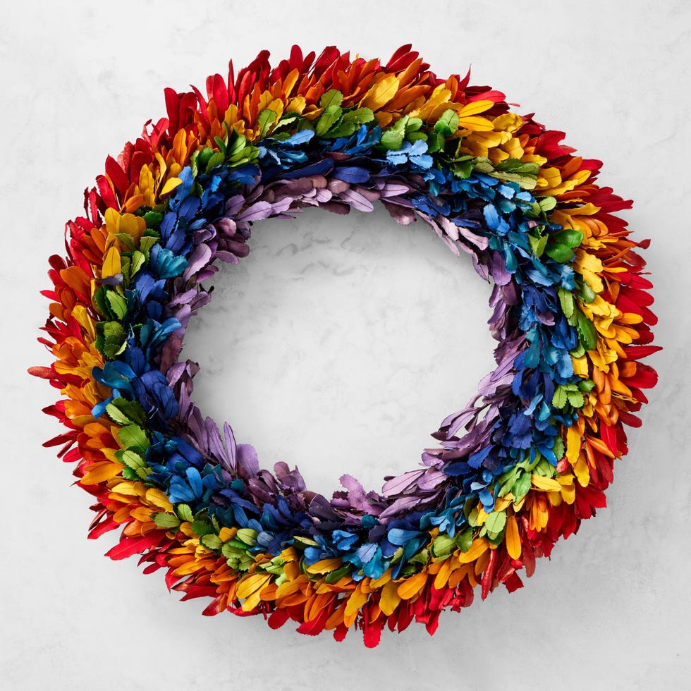 pride rainbow wreath