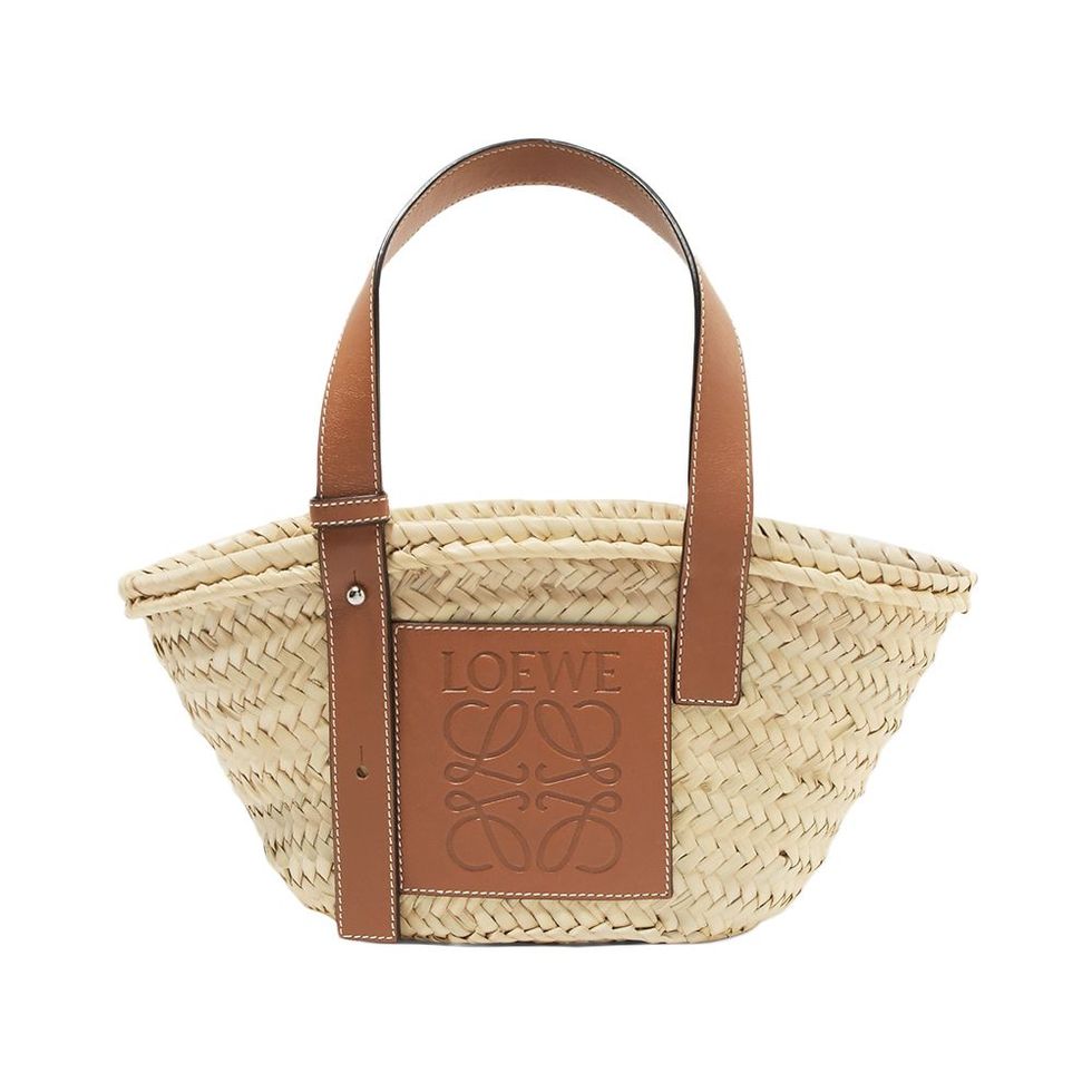 Woven Tote Handle Cowskin Genuine Leather Designer Short Strap For