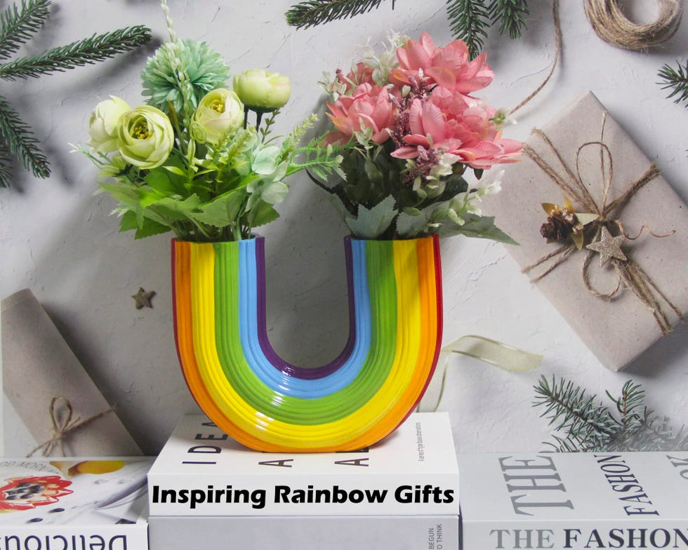 rainbow vase