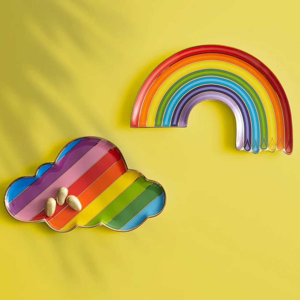 Dripping Rainbow Fabric, Wallpaper and Home Decor