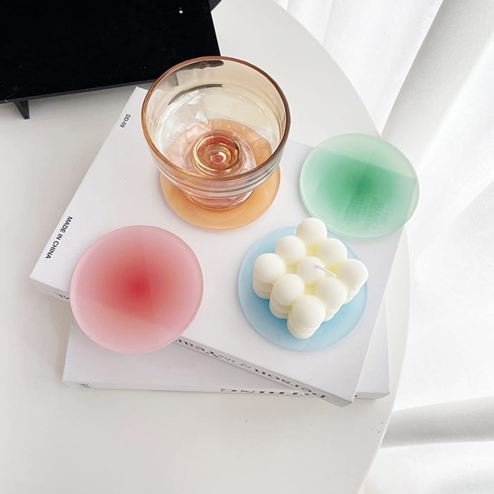 Set of 4 colorful coasters