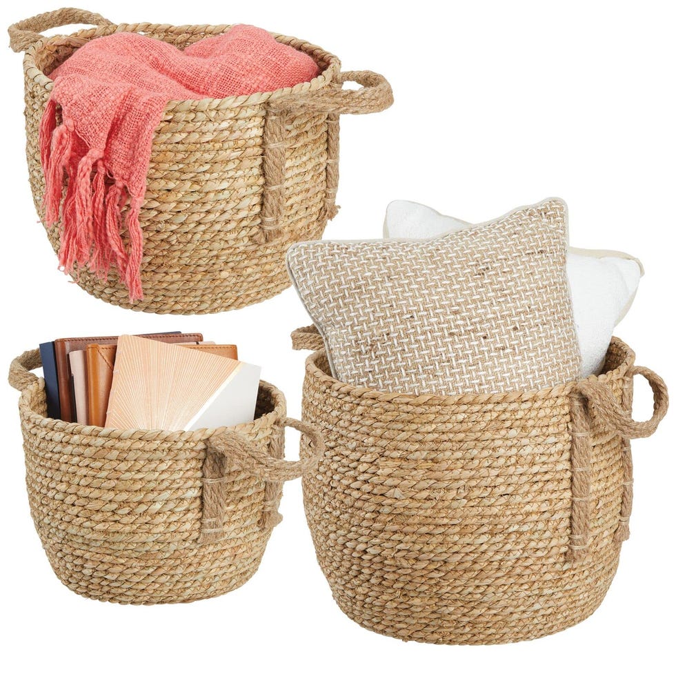 Braided Seagrass Storage Basket