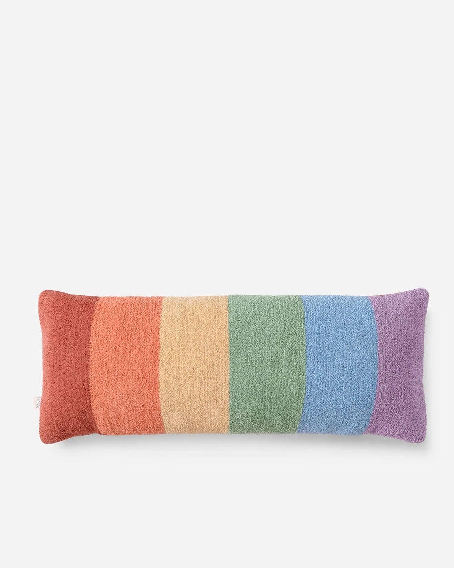 rainbow lumbar pillow