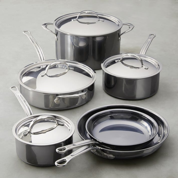 NanoBond Stainless-Steel 10-Piece Cookware Set