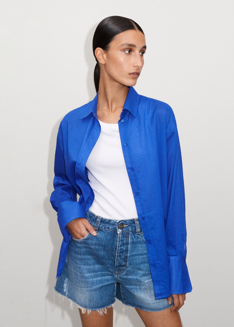 Cotton Voile Oversized Shirt Cotton Voile Oversized Shirt