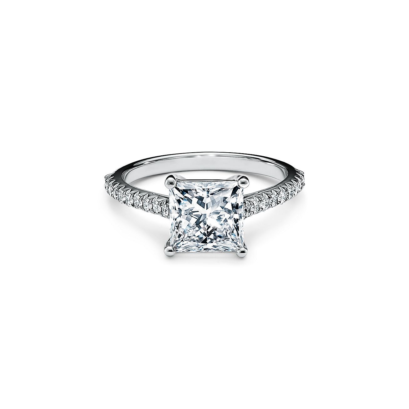 Beautiful princess clearance cut engagement rings