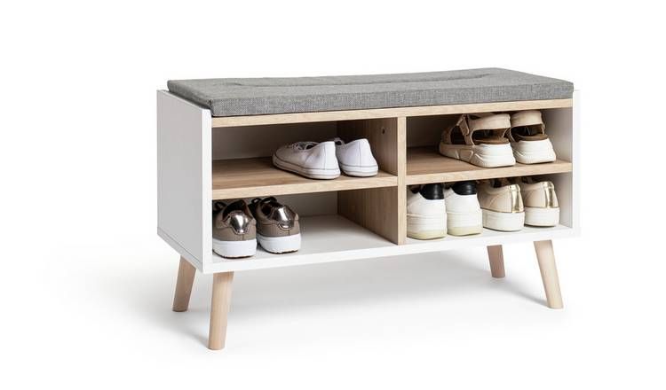 Scandi store shoe bench