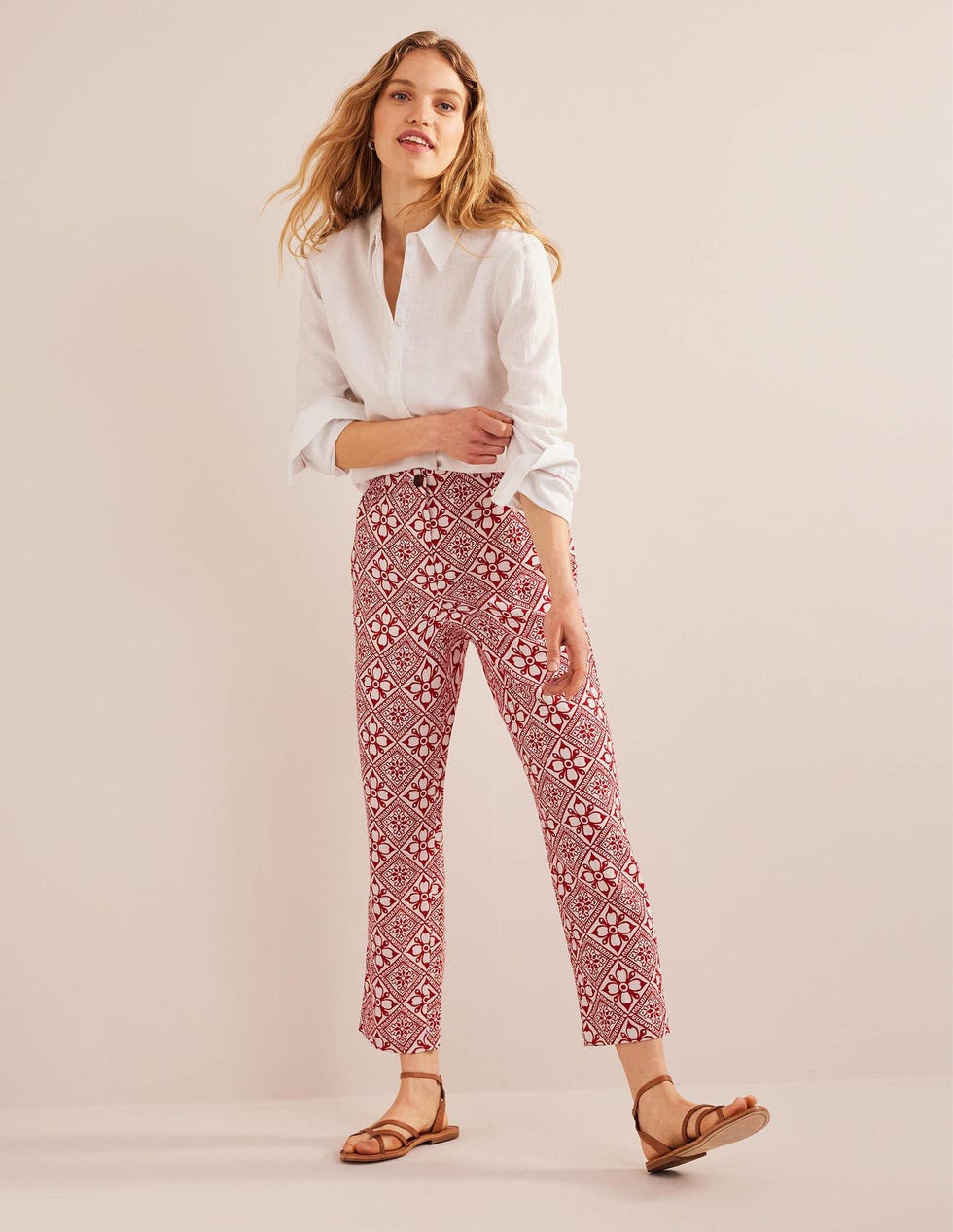 Pull-on Linen Trousers, £85