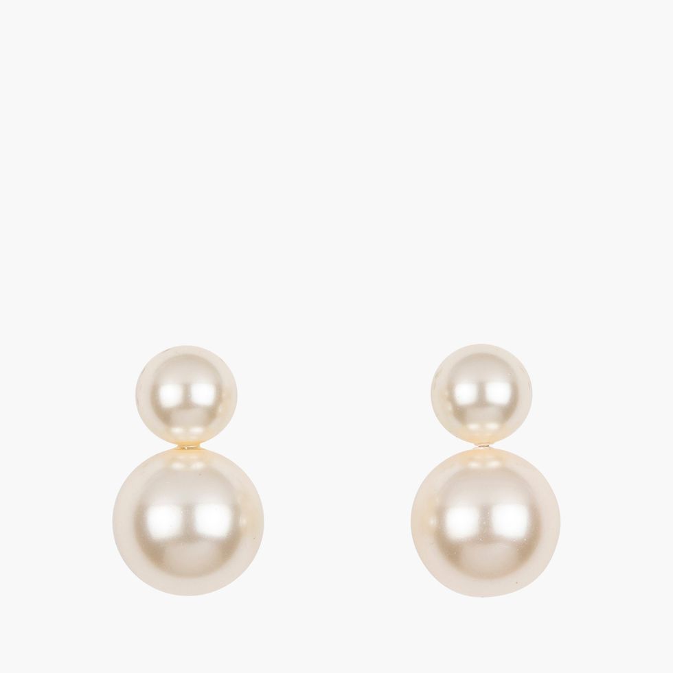 Edge of Water Double Pearl Earrings