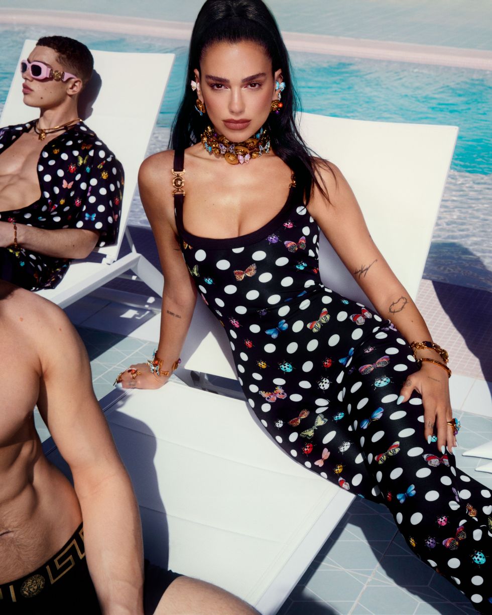 Versace Partners With Dua Lipa on ‘La Vacanza’ Collection