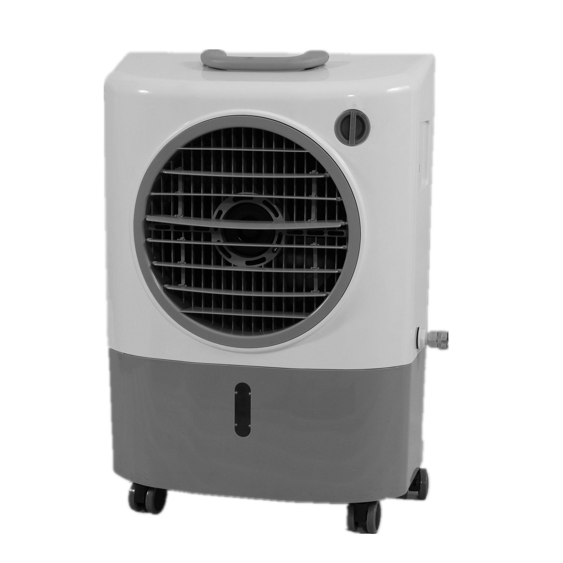 Evaporative cooler store blowing warm air