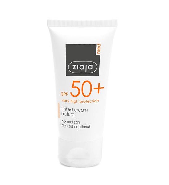 Crema Facial Protectora Antiarrugas SPF 50+ de Ziaja Med