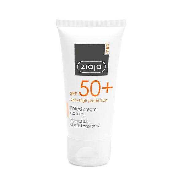 Crema Facial Protectora Antiarrugas SPF 50+ de Ziaja Med
