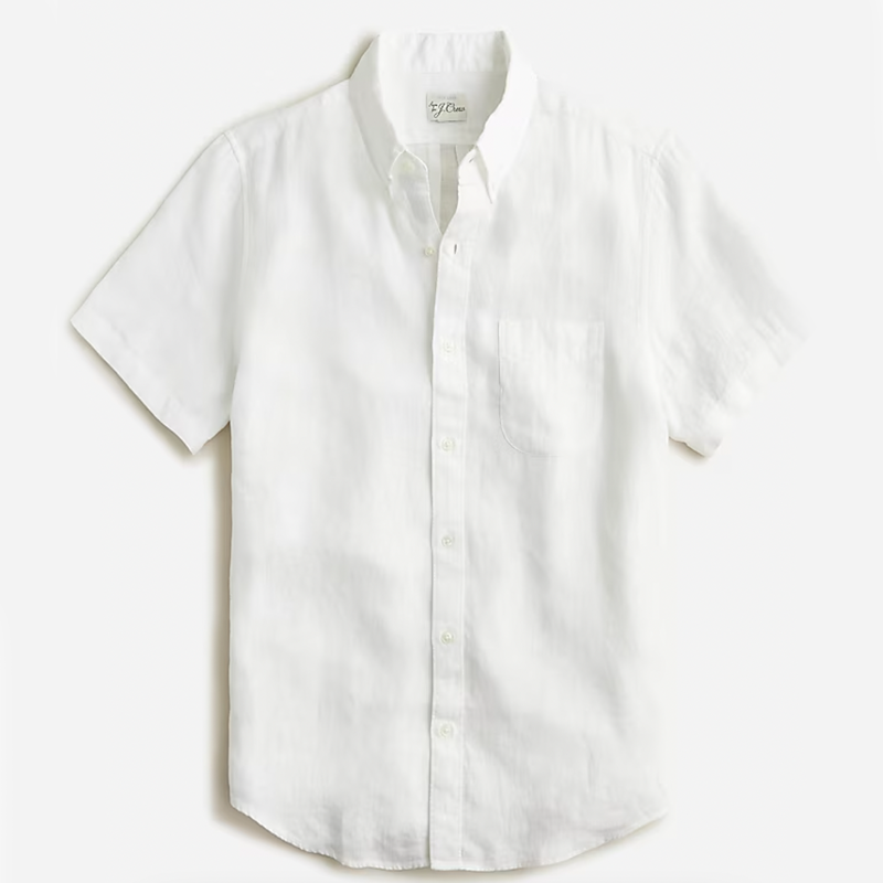 Short Sleeve Baird McNutt Irish Linen Shirt