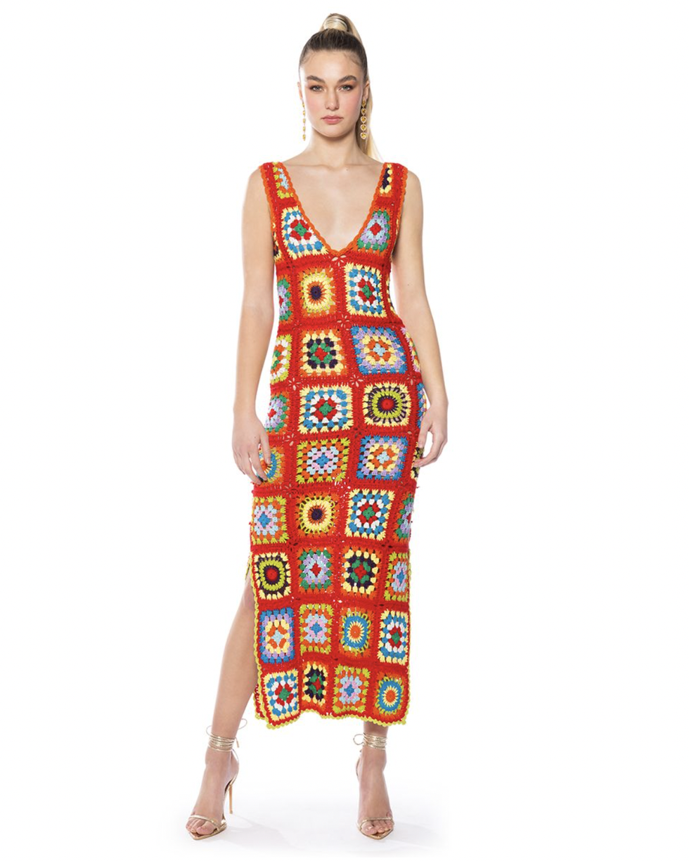 Nini Crochet Tank Maxi Dress