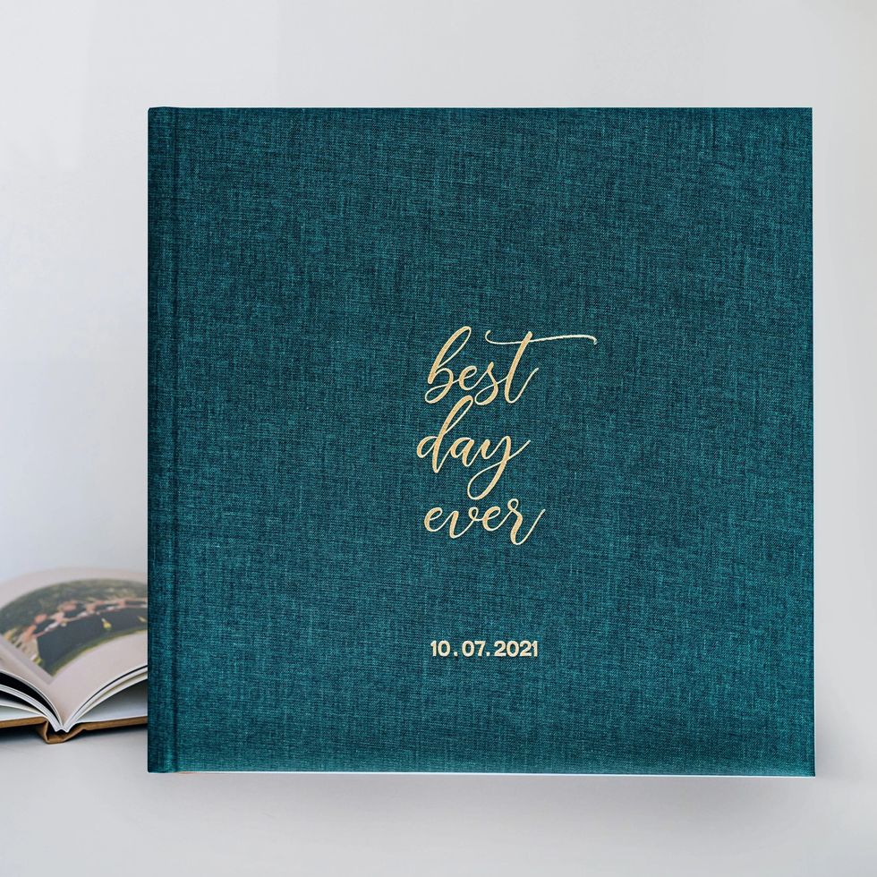 DIY Photo Album Book Simple Linen Self-adhesive Photo Album Retro