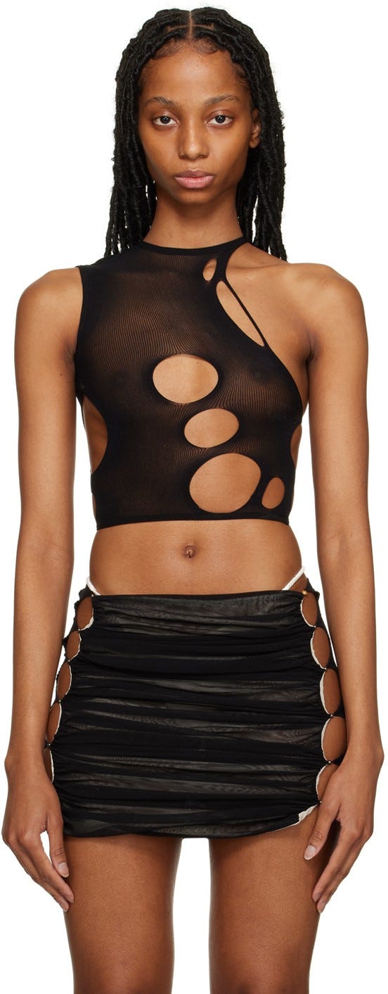 Black Cutout Tank Top Black Cutout Tank Top