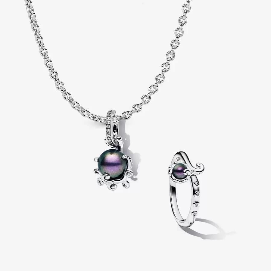 The Little Mermaid Ursula Charm and Ring Set
