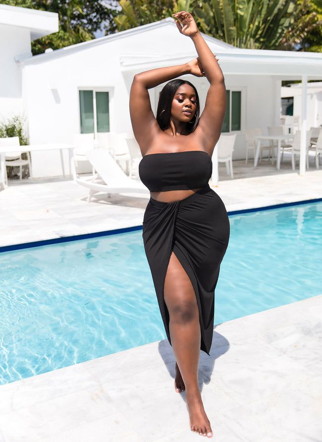 Plus size store swim wrap