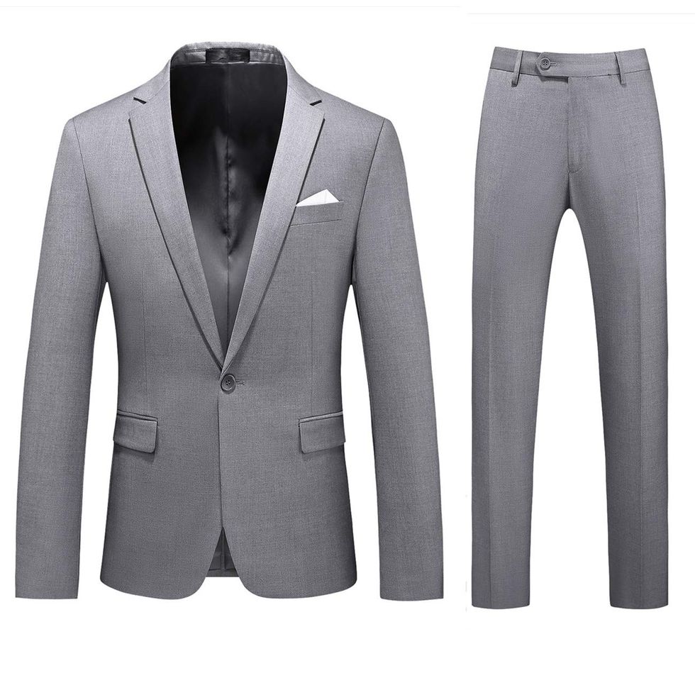 Grey Pants with Black Jacket Dressy Fall Outfits For Men In Their 20s (3  ideas & outfits)