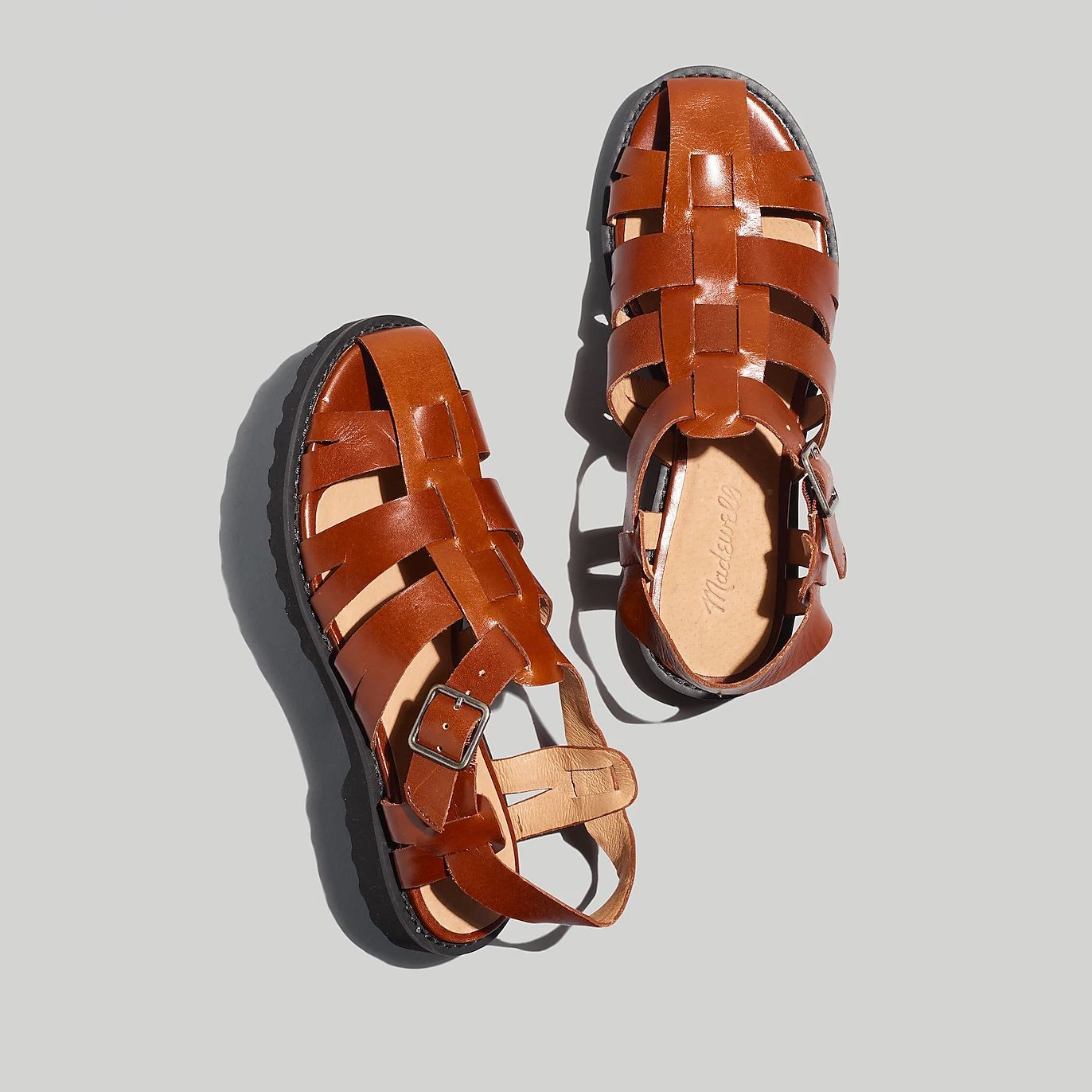 Leather best sale fisherman sandals