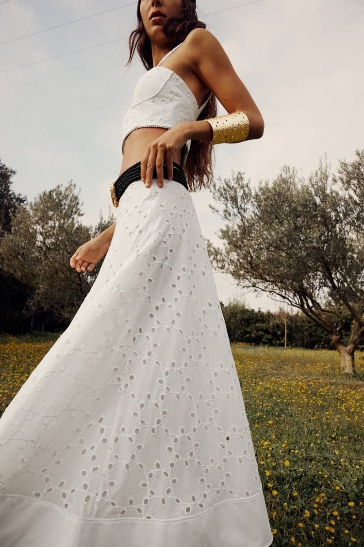 Maxi skirt co ord wedding sale