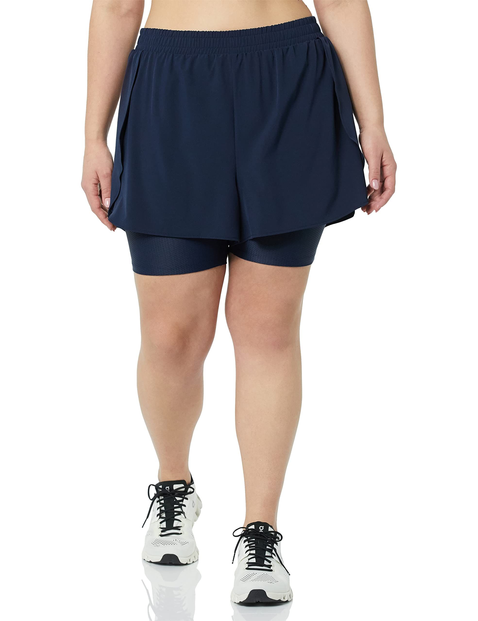 Plus size clearance layered shorts