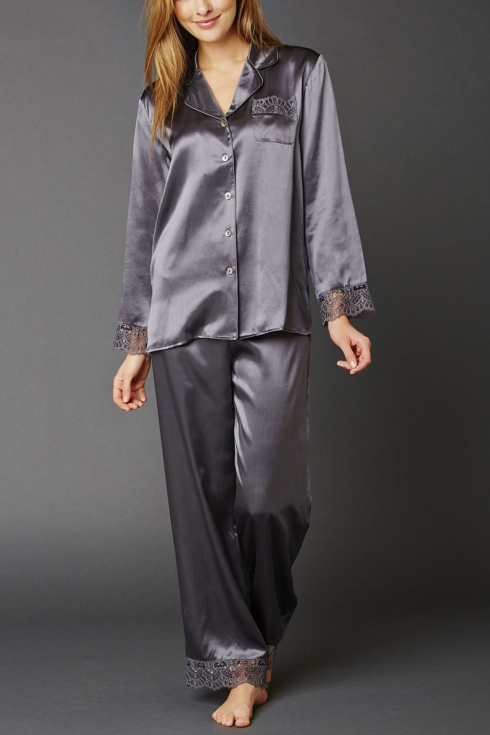 Women's Silk Pajama Top