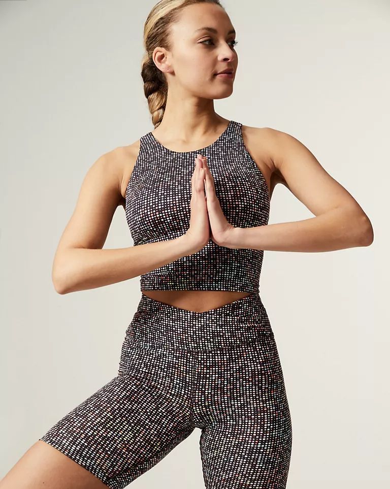 Go Balance Printed Wrap Waist Yoga Leggings
