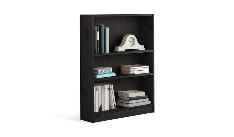 Habitat Short Bookcase - Black