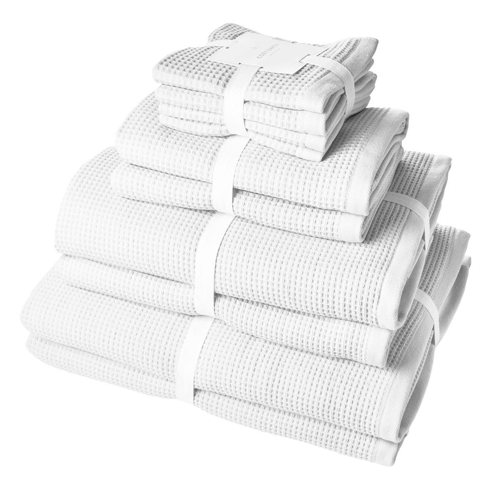 White Waffle Bath Towel Bundle White Waffle Bath Towel Bundle