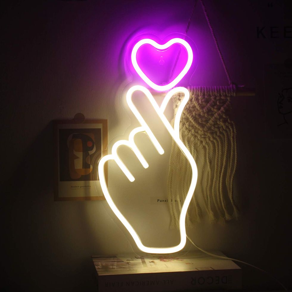 Heart Gesture Neon Signs