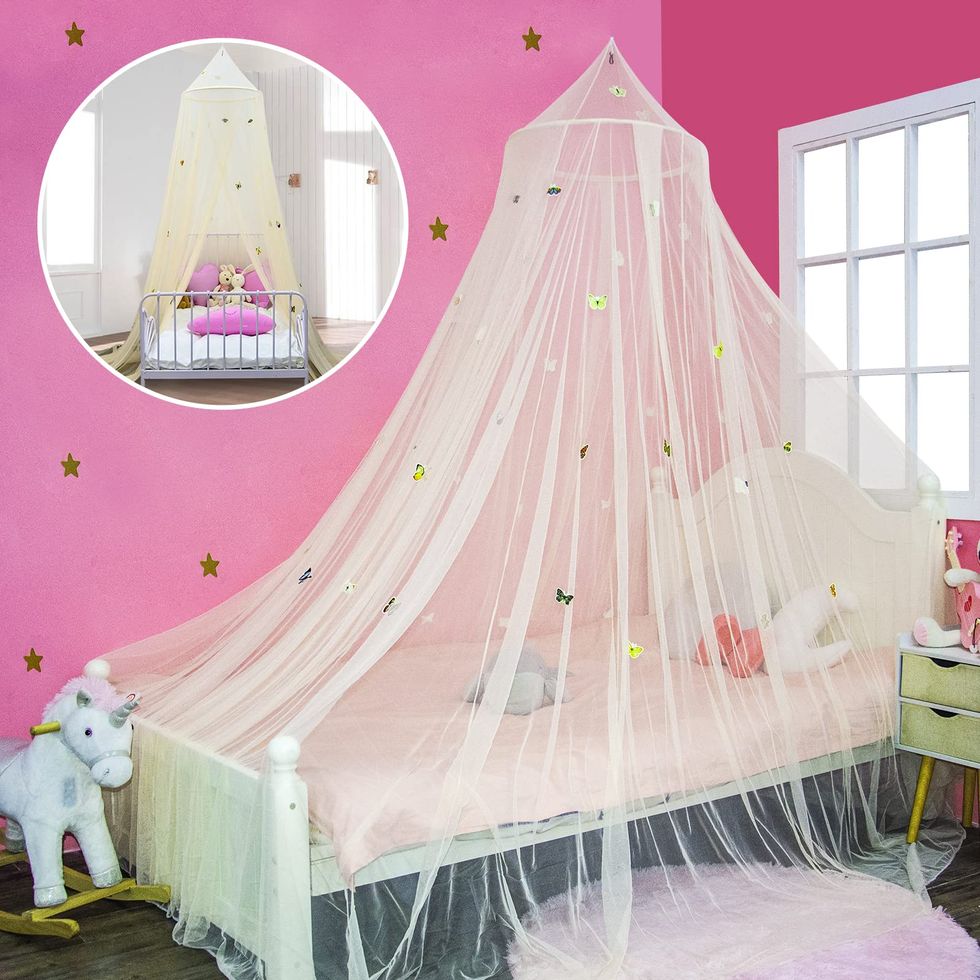 Bed Canopy with Butterflies
