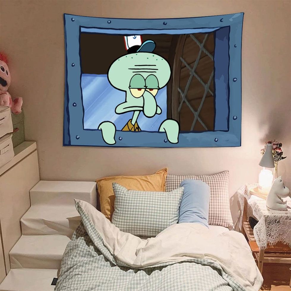 Squidward Tapestry