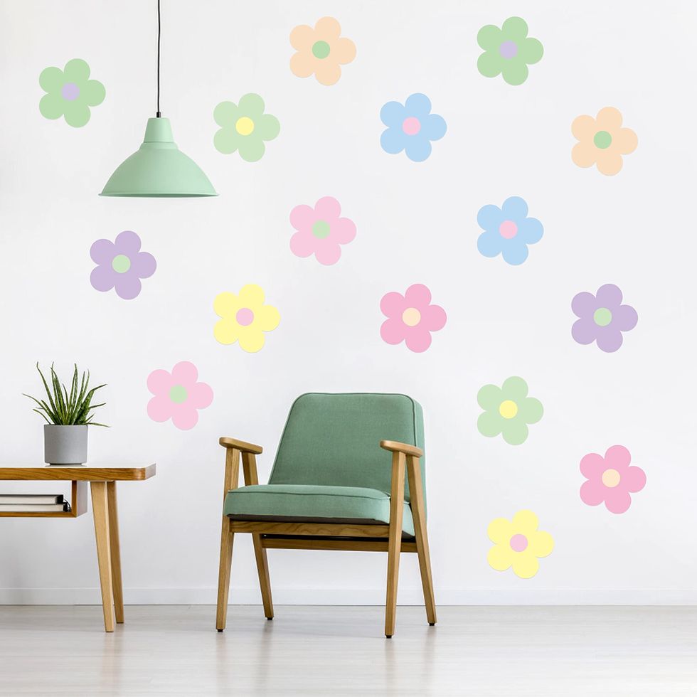 16Pcs Flowers Wall Decal