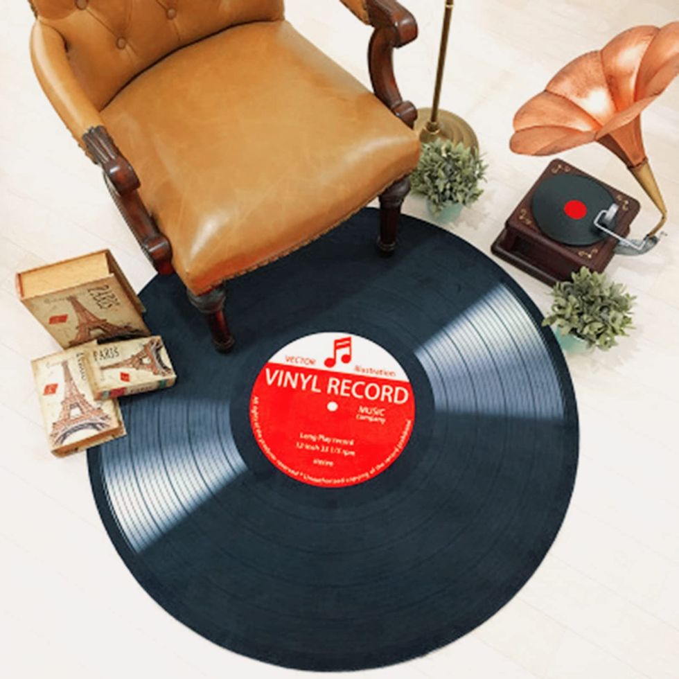 Vinyl Record Rug