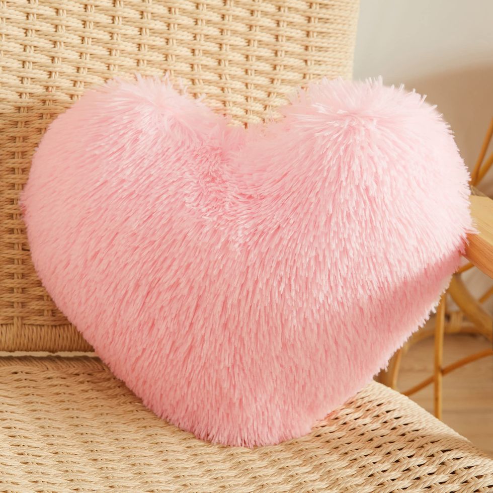 Fluffy Heart Pillow