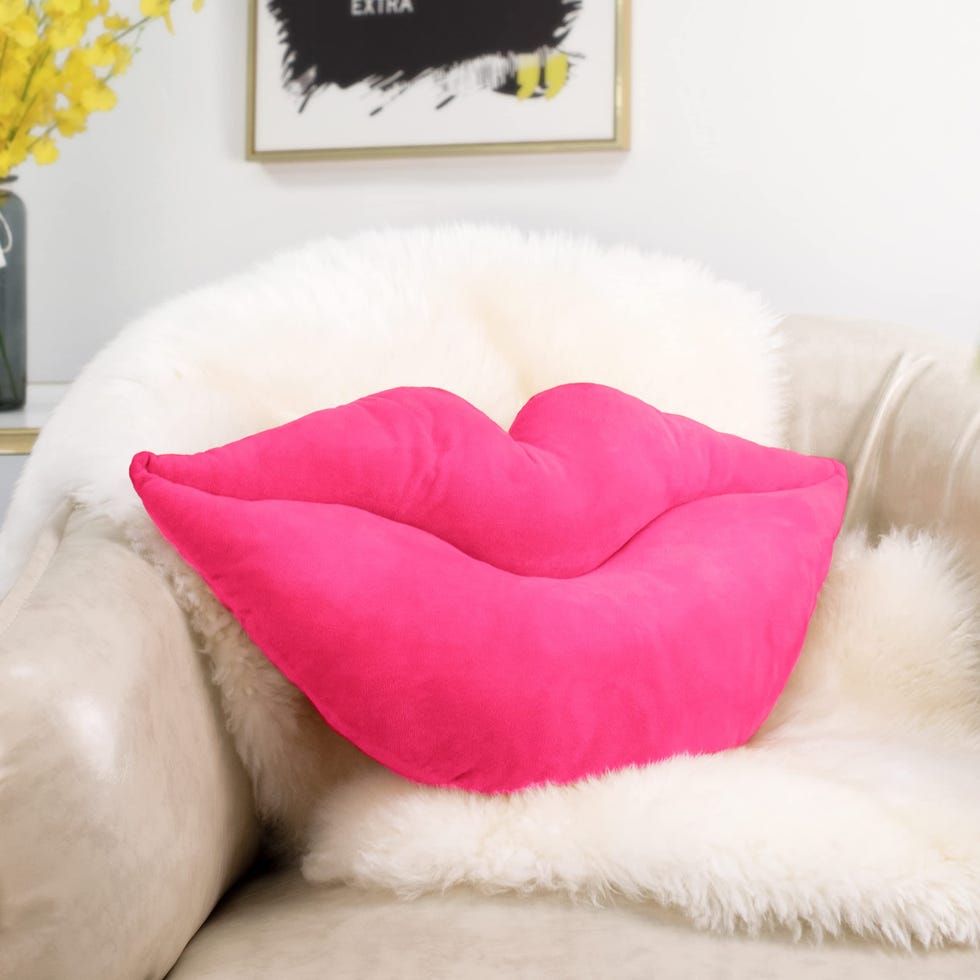 Lips Throw Pillow