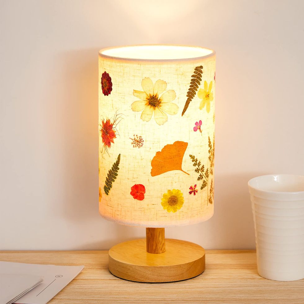 Pressed Flower Bedside Lamp