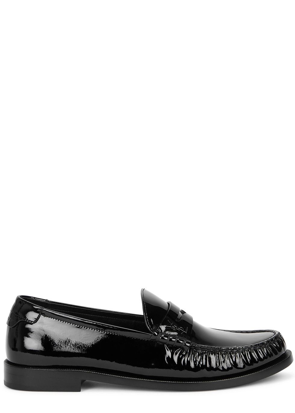 Le Loafer black leather penny loafers