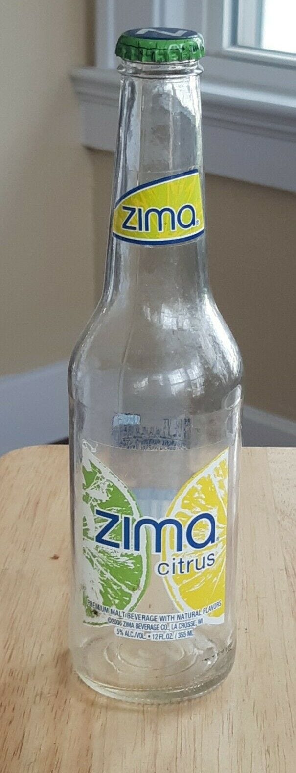 Zima Citrus Glass Bottle