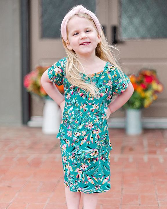 The Pioneer Woman Mommy and Me Toddler Girls Printed Ruffle Dress