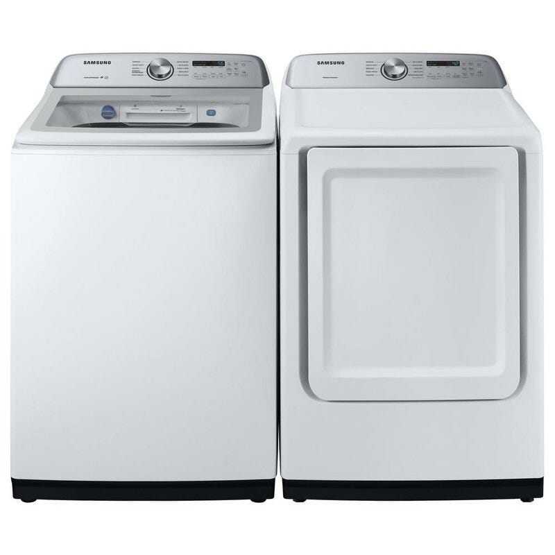 Samsung Top Load Washer and Front Load Electric Dryer