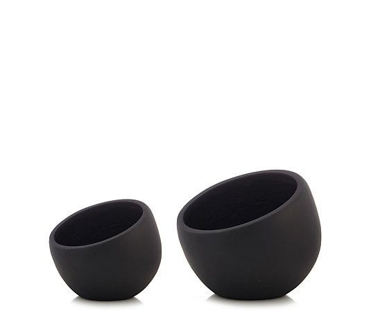 K by Kelly Hoppen Set of 2 Outdoor Angled Planters 32cm and 25cm