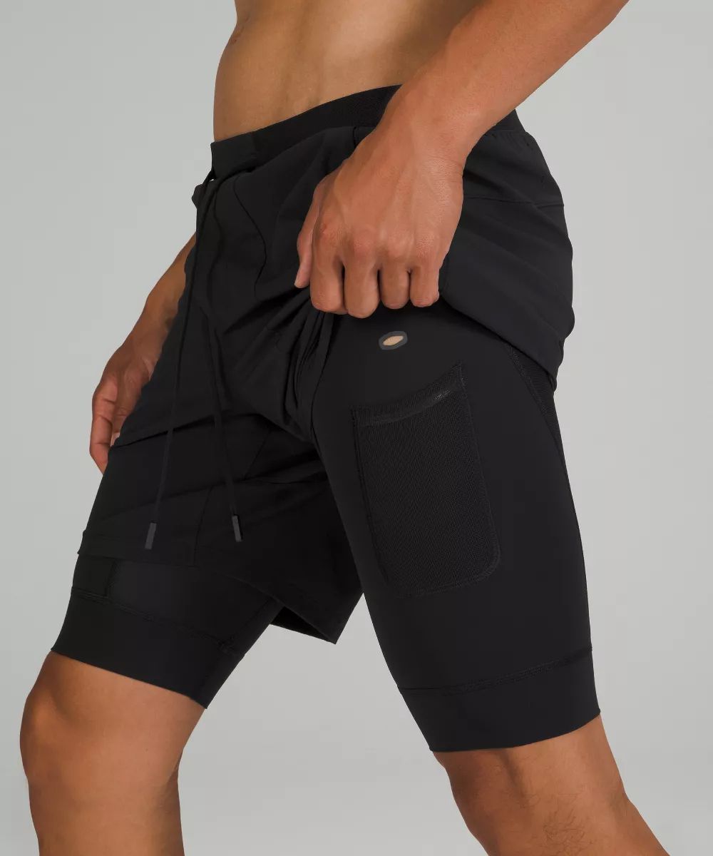 Men's dri-fit mesh lined training clearance shorts