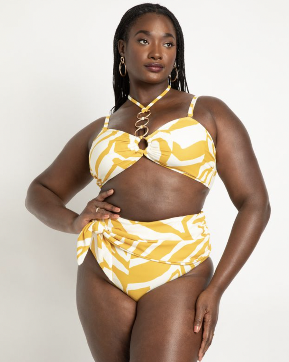 What is the most flattering swimsuit for a plus-size woman, and