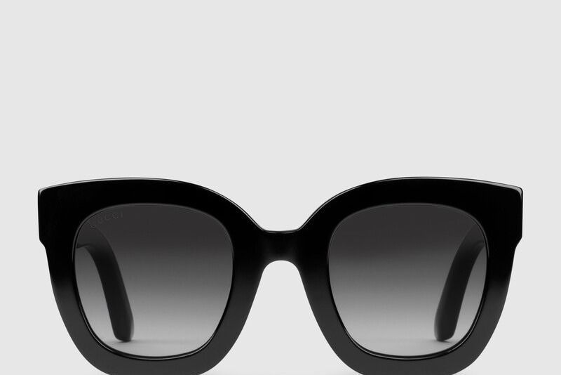Round-frame acetate sunglasses with star